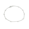 pulsera plata forcet + bolas chatas marteladas