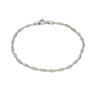 pulsera plata trenza snake palinato