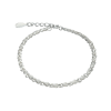 pulsera plata mini eslabones facetados