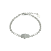 pulsera plata dije mano de fatima con cubics