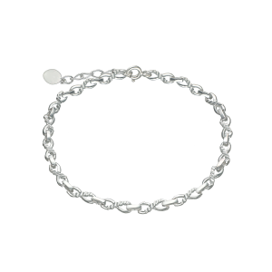 pulsera plata infinitos facetados