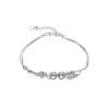 pulsera plata veneziana doble con bolas