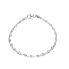 pulsera plata topo doble