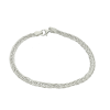 pulsera plata trenza serpentina