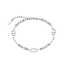 pulsera plata veneziana corazones