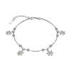 pulsera plata veneziana con dije margaritas
