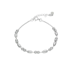 Pulsera plata veneziana + ovales