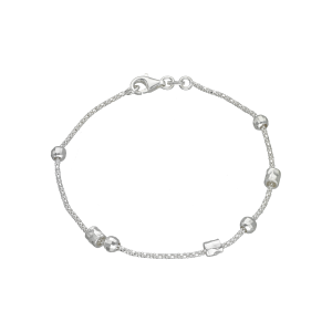 pulsera plata coreana canutos