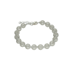 pulsera plata bolitas tejidas hilo interno de plata