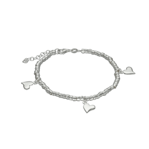 pulsera plata separadores de mas dijes