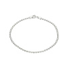 pulsera plata bolitas diamantadas