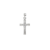 dije plata cruz con cristo opaca