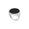 Anillo piedra redonda Onix