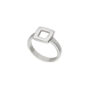 Anillo cuadrado calado