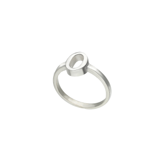 Anillo oval calado