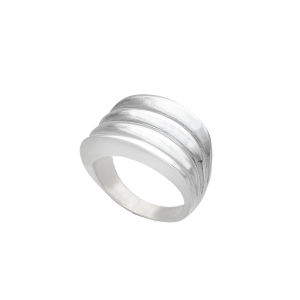 Anillo concavo rayado