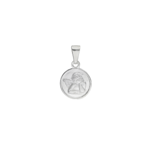dije plata ángel de la guarda chapita