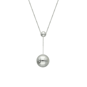 fantasía plata collar veneziana + bolas lisas