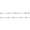 cadena plata collar bolitas 3x1