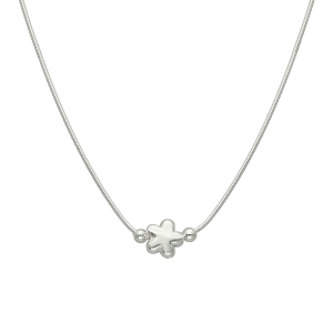 fantasía plata collar snake estrella pasante