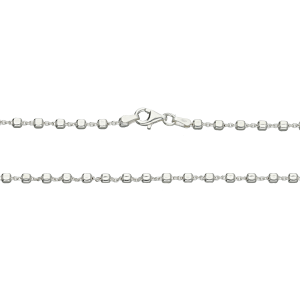 cadena plata forcet40 + cubo 3mm
