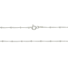 cadena plata grumet30 bolitas