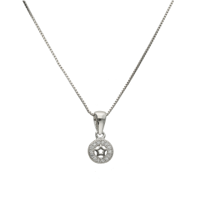 conjunto plata circulo estrella