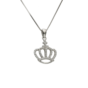 conjunto plata corona cubics