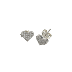 aro corazon con piedras