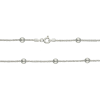 cadena plata margarita 0.25 bolitas 4mm