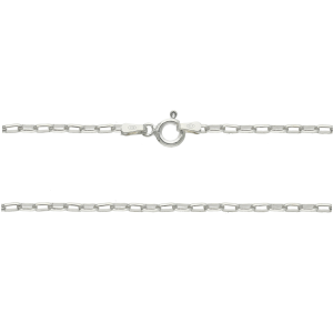 cadena plata rolo 0.37 oval