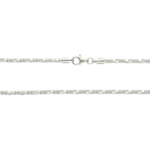 cadena plata coreana 2.5 alternada
