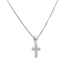 conjunto plata cruz con cubics