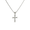 conjunto plata cruz con cubics