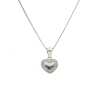 conjunto plata corazon cubics