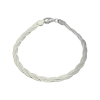 pulsera plata trenza doble