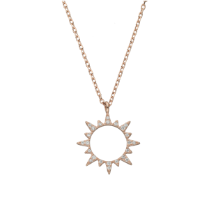 Fantasia Forcet Rose Dije Sol Con Cubics