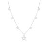 Collar ag siete estrellas calada y plana