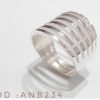 Anillo seis tiras calado grande