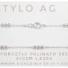 Cadena plata Forcet 40 palinato 3x3