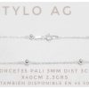 Cadena plata Forcet 35 palinato 3mm