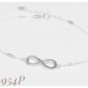 Pulsera plata canutos mas infinito
