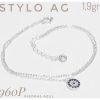 Pulsera doble hilo con cubic
