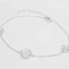 Pulsera plata con cubic