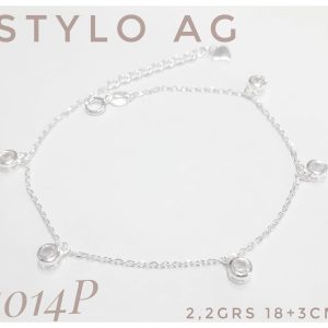 Pulsera plata forcet con dijes susanos.