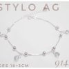 Pulsera plata veneziana con dijes