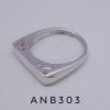 ANB303. Anillo mesada rectangular 22x4mm . Galeria calada