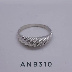 ANB310. Anillo plata torzado 5mm