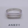 ANB311. Anillo rectangular calado 15x6mm
