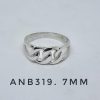 ANB319. Anillo grumet dos eslabones. Ancho 7mm